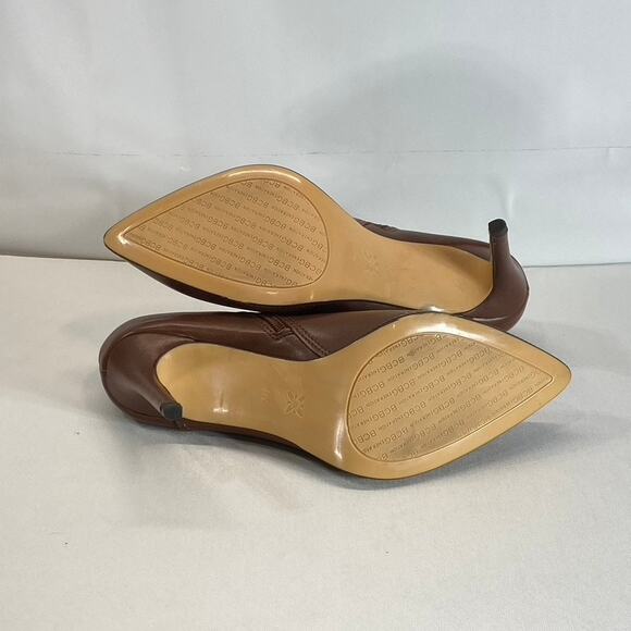 BCBGENERATION Women's Brown Faux Leather Hadix Pointed-Toe Stiletto Booties SZ 9 - Picture 7 of 9
